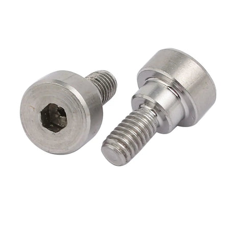 Stainless Steel Hex Socket Shoulder Bolts Set 10 Piece 304 Stainless 6mm Shoulder Diameter 3mm Shoulder Length M4 Thread 7mm Thread Length Fully Threaded Silver Tone Hardware By Uxcell For Machinery And Projects