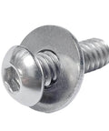 One Quarter Inch Stainless Flat Washer With Five Eighth Inch Outside Diameter 304 Stainless Steel Pack Of 100 and bolt side view