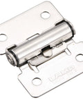 Sugatsune Lamp Mark HG-TS07 torque hinge in stainless steel, front view, showing free-stop adjustable angle feature for lamp fixtures.