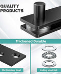 Hidden Pivot Door Hinges For Wood Rooms And Bookcases, Heavy Duty Hidden Door System with 304 stainless steel components
