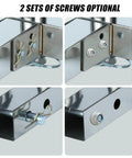 Stainless Steel Hitch Mounted Fishing Rod Holder For 2 Inch Hitch Receivers, screws, quick release pin close-up