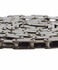 C2050H HPSS Heavy Duty Hollow Pin Stainless Steel Conveyor Roller Chain Ten Feet with Connecting Link in coil view.