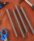 4 Pack Extension Springs With Hook Ends Three Eighths Inch By Six And One Half Inch Stainless Steel Heavy Duty For Machinery Repair