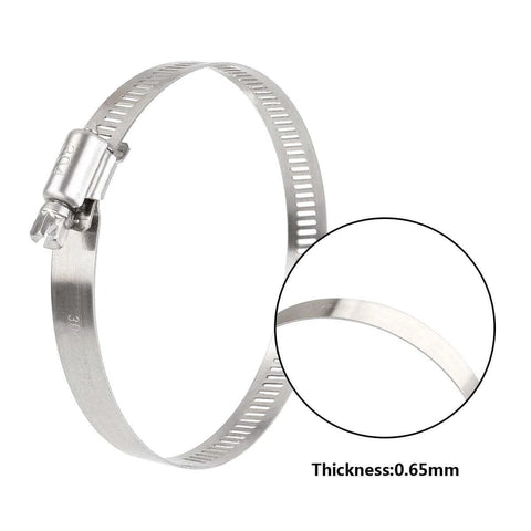 30 Pcs 3 Inch Adjustable Stainless Steel Hose Clamps Worm Gear Clamps 72 To 95mm Range Duct Clamp For Automotive Water Pipe Hose Clip 304 Stainless Steel Durable Rust Resistant Heavy Duty Construction For Tough Everyday Use