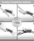 DIY Cut To Fit Hose Clamp Kit With 30 Feet Strap And 30 Fasteners In Stainless Steel installation method guide