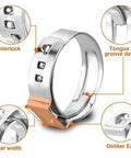 40 Pcs 15.3mm-18.5mm Single Ear Hose Clamps 304 Stainless Steel PEX Cinch Clamps close-up details showing design features