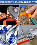 52 Piece Hose Clamp Kit In Premium 304 Stainless Steel With Adjustable Worm Gear Clamps For Diverse Applications