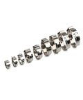 10 Pack Stainless Steel 304 Single Ear Hose Clamps Stepless Clamp With Smooth Inner Band For 360 Degree Seal Corrosion Resistant Fits 5.3 To 31 Millimeters Hoses Ideal For Lightweight Thin Wall Tubing
