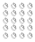 Twenty Pack Stainless Steel Hose Clamps Adjustable Quarter To Seven Sixteenths Inch Six To Twelve Millimeters Worm Gear Metal Fuel Line Pipe Clamp For Fuel Line Plumbing Radiators Garden And Mechanical Applications