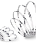 10 Pack 3 Inch Stainless Steel Hose Clamps Worm Gear Duct Clamps Adjustable From 3 Inch To 3 Point 5 Inch 75 To 90mm Premium 304 Stainless Steel Durable Rust Resistant For Dryer Vent Hose And Fuel Line