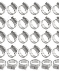 30 Pack Stainless Steel Hose Clamps Adjustable One Half Inch To Three Quarter Inch 304 Stainless Steel Worm Gear Drive Pipe Tube Clamps