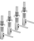 Beefy Retractable Indexing Plunger Pin Set 4 Pack Stainless Steel M6 Thread 17mm Length 9.5x4mm Pin by Uxcell