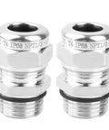 Built Tough Stainless Steel Waterproof Cable Gland IP68 Rated For Outdoor Use, Adjustable Gland Fits Six To Twelve Millimeter Cables