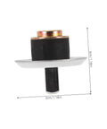 Stainless Steel Juicer Coupling Replacement Plug And Play Drive Connector for various juicer models, side view with dimensions
