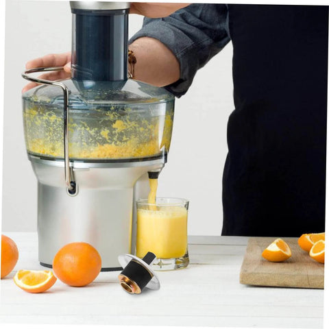 Person using juicer with Stainless Steel Juicer Coupling Replacement Plug And Play Drive Connector No Fuss For Various Juicer Models.