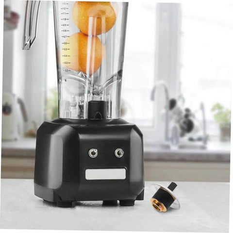 Stainless Steel Juicer Coupling Replacement Plug And Play Drive Connector next to black blender on kitchen counter