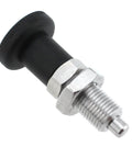 Stainless Steel Spring Return Knob Plunger M10 Push Fit Ball Nose Indexing displaying smooth rotation component