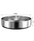 Pantry Cabinet Lazy Susan Black 304 Stainless Steel Turntable For Spices Snacks And Kitchen Organization 10 Inch Diameter