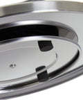 Bottom view of 2-Tier Lazy Susan Spice Rack Organizer for Cabinet and Pantry, Stainless Steel, 10.5 Inch Diameter