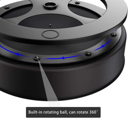 Close-up of Black Finish Stainless Steel Lazy Susan Turntable For Pantry Cabinet And Kitchen Organization, 7.5 Inch Spinning Rack.