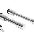 Stainless Steel Locking Hitch Pin Set For 50246 Aluminum Adjustable Ball Mount with keys, featuring five eighths and one half inch pins.