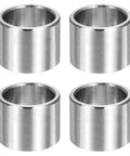 Four Pcs M20 304 Stainless Steel Spacers ID 20mm OD 25mm Unthreaded Round Standoff Bushings 20mm Length Silver For Screws Bolts