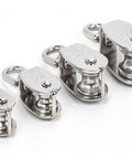 Various sizes of Stainless Steel Pulley M25 Single Wheel Swivel Lifting Rope Pulley Set Lifting Wheel Tools Crank Pulley(M25)