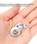 Hand holding 220 Pcs Metric M3 To M10 Stainless Conical Knurled Spring And Belleville Washers