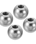 M4x15mm Ball Nuts Knob, 4 Pack Female Thread 304 Stainless Steel Round Blind Hole Screw Cap Cover for Lighting Machinery DIY Decoration, Silver