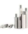 Stainless Steel M5 Standoff Screws 20mm With 8mm Hex Spacers For PCBs 5Pcs shown in multiple angles