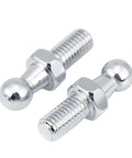 Two stainless steel 700Mm 5 M8 Ball Stud,Stainless Steel Ball Stud Bolt M8,2 pcs for Gas Struts,Ball Ended Bonnet 8Mm,10mm close-up