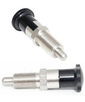 Two Pack Stainless Steel Push Fit Ball Nose Spring Plungers With Self Locking Knob, Retractable Indexing Plungers For Precise Positioning And Locking
