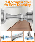 2-Pack Door Stoppers Magnetic Door Catch, Stainless Steel Magnetic Door Stop, strong magnets, anti-rust, thickened base