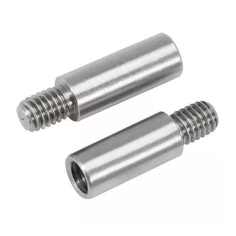 Male To Female Round Standoff Studs, 304 Stainless Steel PCB Spacers M2.5 To M6, showing threaded cylindrical spacers