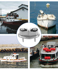 Veemoon cam cleat, polished stainless steel 316 marine deck hardware for kayak/sailboat/canoe