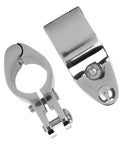 Close-up of Tomotato 2pcs stainless steel boat-rail hinged upper jaw slide hardware, 20mm
