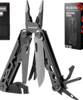 16 In 1 Stainless Steel Multitool Pliers With Adjustable Hex Wrench And Damascus Pocket Knife for Survival, Camping, and Repairs