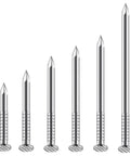 430 Pcs Stainless Steel 304 Nails Kit For Outdoor And Indoor Use With Mixed Lengths Displayed Side by Side