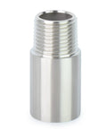2 Pcs Stainless Steel Pipe Fittings Half Inch NPT Male To Half Inch NPT Female Threaded 2 Inch Nipple Cast Pipe 304 Stainless Steel