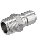 Stainless Steel Quick Disconnect Male NPT 1/2 Inch Homebrewing Connector 2 Pack For Fast Easy Brew System Hookups
