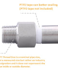 Close-up of Forged 304 Stainless Steel Reducer Adapter Fitting Three Quarter NPT Female To Three Eighths NPT Male