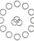 1 Inch Stainless Steel O Rings Set, 15 Solid Welded Metal Loops For Dog Collars, Macrame, Leashes, Hanging Straps, DIY Projects