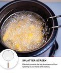 1pc Stainless Steel Explosion-proof Oil Screen Cover Cooking Oil Filter Strainer Pan Cover over frying pan
