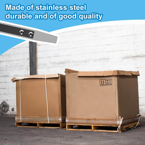 Efficient 54 Inch Pallet Strap Feeder Stick Guide MorningRo 2 Pack used on warehouse pallets for securing boxes
