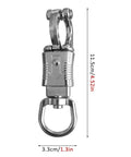 U Type Quick Release Clip With Rotatable Eye Stainless Steel Panic Snap for Lead Ropes and Tie Offs shown in front view