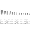140 Piece Parallel Drive Shaft Key Set with Round Ended Keys, Stainless Steel Keystock, SAE Passfeder Key Assortment