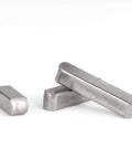 140 Piece Parallel Drive Shaft Key Set with Round Ended Keys, Stainless Steel Keystock for Fasteners and Machinery