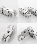 Stainless Steel Heavy Duty Sliding Patio Door Rollers With Ball Bearing Wheel Pulley for Wood Aluminum or Vinyl Doors 2.79 by 0.98 Inch Replacement Roller Assembly