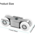Stainless Steel Heavy Duty Sliding Patio Door Rollers With Ball Bearing Wheel Pulley For Wood Aluminum Or Vinyl Doors 2.79 by 0.98 Inch Replacement Roller Assembly