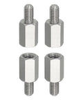 4 Pack M6 To One Quarter Twenty Reducing Standoff Screws Stainless Steel 304 For PCBs And Motherboards Twenty Five Millimeter Height 4 Pieces
